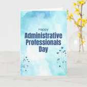 Speciale dag voor administratieve professionals kaart (Gele Bloem)