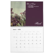 Speciale dagen  flora flacon-illustratie kalender (Mar 2026)