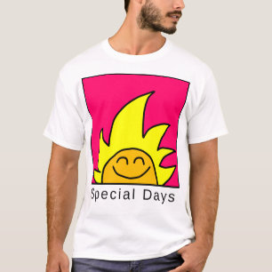 Speciale dagen pictogram Roze T-shirt