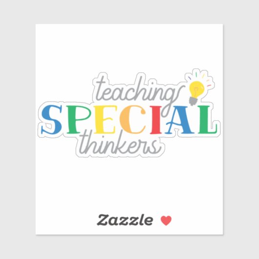 Speciale denkers sticker (Vel)