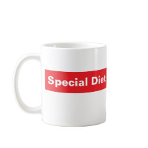 SPECIALE DIEET koffie mok, wetshandhaving humor