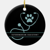 Speciale dierenartsen keramisch ornament (Achterkant)