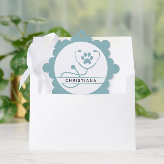 Speciale dierenartsen ornament kaart (Envelop)