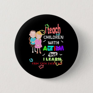 Speciale Ed Speed-leraar leert coole autisme Aware Ronde Button 5,7 Cm