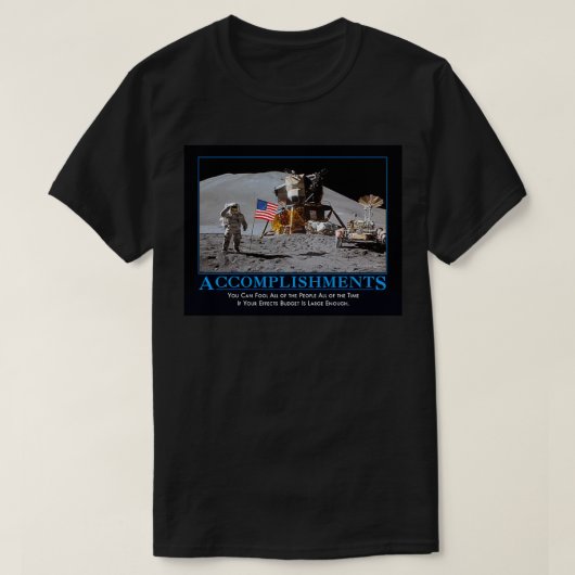 Speciale-effectbegroting NASA T-shirt (Design voorkant)