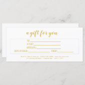 Speciale Elegant White & Gold Script Business (Voorkant / Achterkant)