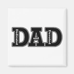 Speciale en gedestemde vader Typografisch Magneet