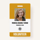 SPECIALE EVENEMENT VRIJWILLIGERSPAS - Foto ID. Badge (Voorkant)
