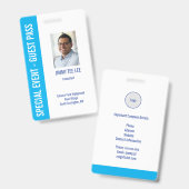 Speciale evenementen - Beveiligingsfotopassage Badge (Voor- en achterkant)