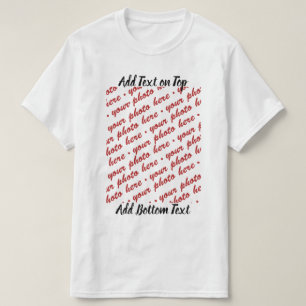 Speciale evenementen-foto toevoegen t-shirt