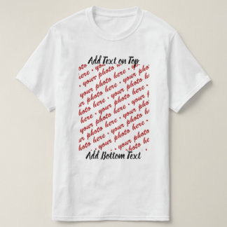 Speciale evenementen-foto toevoegen t-shirt