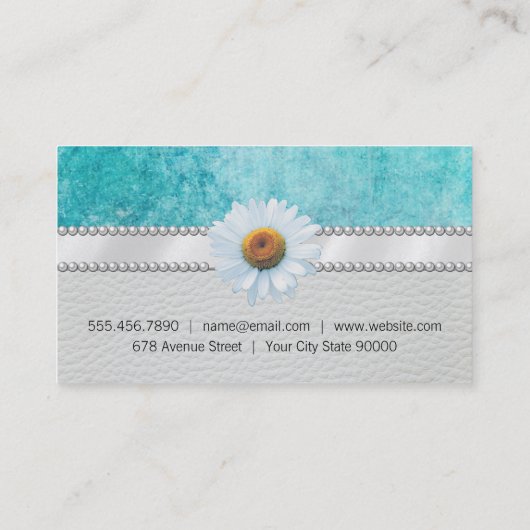 Speciale Evenementen Klassiek Blauw Grunge Visitekaartje (Achterkant)