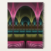 Speciale Fantasie Abstract Kleurrijke Fractal Eige Planner (Achterkant)