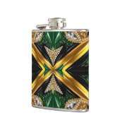 Speciale fles met Jamaican Colors Design Heupfles (Links)