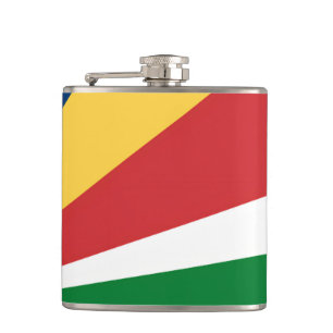 Speciale fles met Seychellen kleuren Design Heupfles