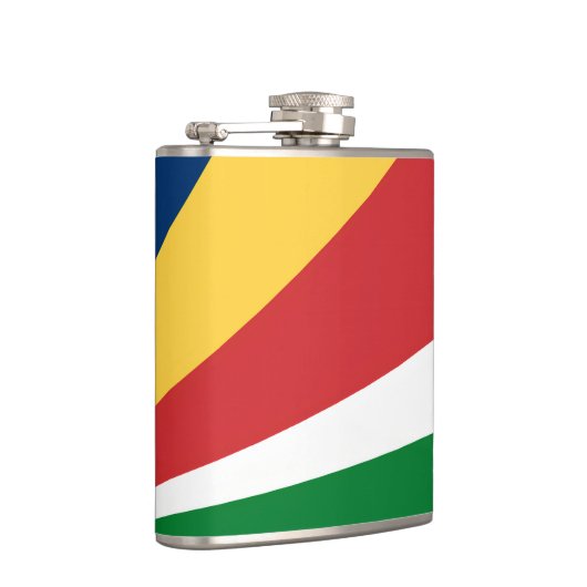 Speciale fles met Seychellen kleuren Design Heupfles (Rechts)