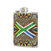 Speciale fles met Zuid-Afrikaanse kleuren Design Heupfles (Links)