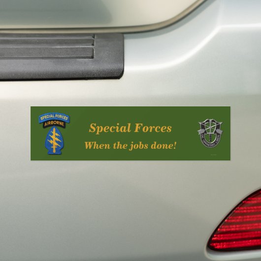 Speciale Forces Green Berets patch Bumpersticker (Op auto)