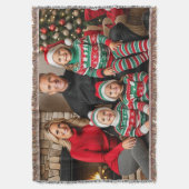 Speciale foto van de kerstfamilie deken (Voorkant Verticaal)