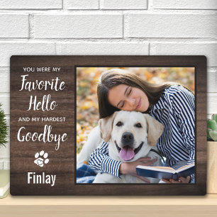 Speciale foto van Rustic Pet Memorial Fotoplaat
