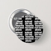 Speciale foto zwart ronde button 5,7 cm (Voorkant /achterkant)