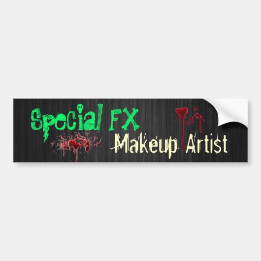 Speciale FX Makeup Artist Bumpersticker (Voorkant)