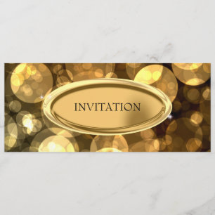 Speciale gebeurtenis Elegant Black & Gold Bubbles  Kaart