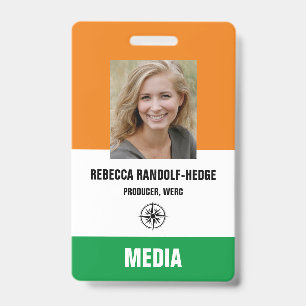 SPECIALE GEBEURTENIS MEDIA PAS - Foto I.D.-Badge Badge