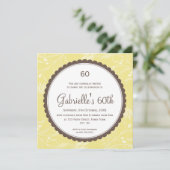 SPECIALE GEBEURTENIS UITNODIGT:: ronde scallop 4SQ Kaart (Staand voorkant)