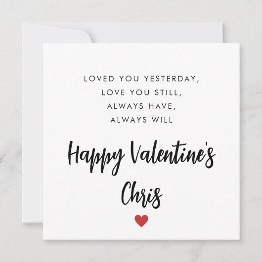 Speciale Gedicht Valentijnsdag Kaart (Voorkant)