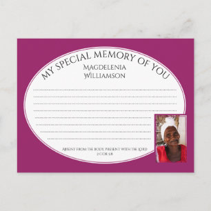 SPECIALE GEHEUGEN VAN U Foto Share Memory Card Briefkaart