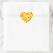 Speciale gele rozen hart sticker (Tas)