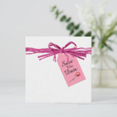 Speciale Gelegenheid Lint en Roos Uitnodiging (Staand voorkant)