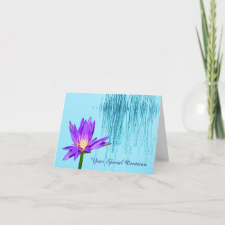 Speciale gelegenheid Water Lily Note Wenskaarten Kaart