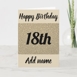 Speciale gepersonaliseerde 18e verjaardagskaart kaart