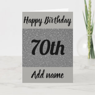 Speciale gepersonaliseerde 70ste verjaardagskaart kaart