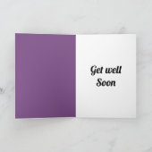Speciale gepersonaliseerde get well soon kaart (Binnen)