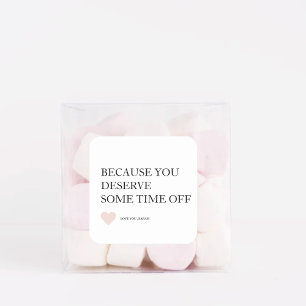 Speciale gepersonaliseerde Moederdag geschenken Vierkante Sticker