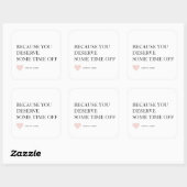 Speciale gepersonaliseerde Moederdag geschenken Vierkante Sticker (Vel)