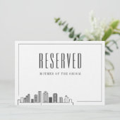 Speciale gereserveerde stoel | Huwelijk van Housto Kaart (Staand voorkant)