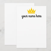 Speciale Girls Stationery Notecards Bedankkaart (Voorkant / Achterkant)