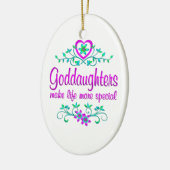 Speciale goddochter keramisch ornament (Links)
