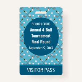 Speciale Golf Event Security Pass Badge