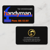 Speciale Handyman Hammer Building Visitekaartje (Voorkant / Achterkant)