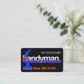 Speciale Handyman Hammer Building Visitekaartje (Staand voorkant)