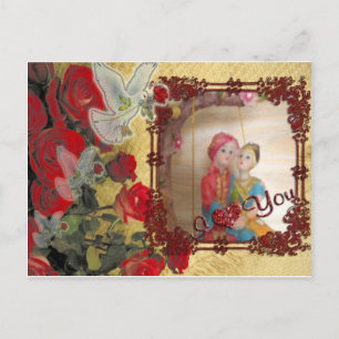 Speciale Happy Valentijn-liefhebbers Feestdagenkaart