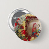 Speciale Happy Valentijn-liefhebbers Ronde Button 5,7 Cm (Voorkant /achterkant)