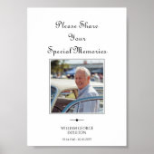 Speciale Herinneringen Herdenkingsdienst Gastboek  Poster (Voorkant)