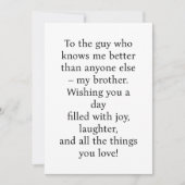 SPECIALE KAART VOOR SPECIALE BROEDDAG (Voorkant)