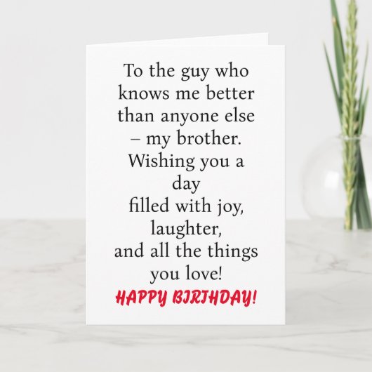 SPECIALE KAART VOOR SPECIALE BROEDDAG (Voorkant)